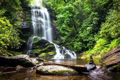 Papier peint  Cascade supérieure de Catawba dans la forêt