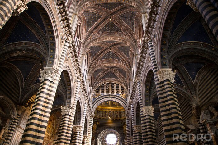 Papier peint  Cathédrale toscane avec colonnes