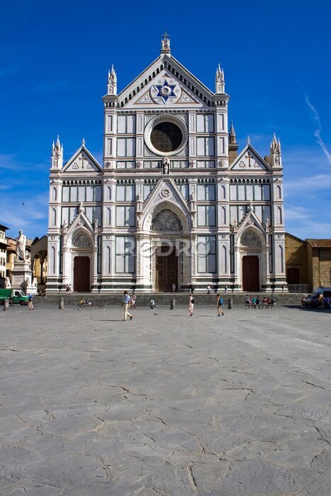 Papier peint  Célèbre belle basilique Santa Croce, Florence, Italie