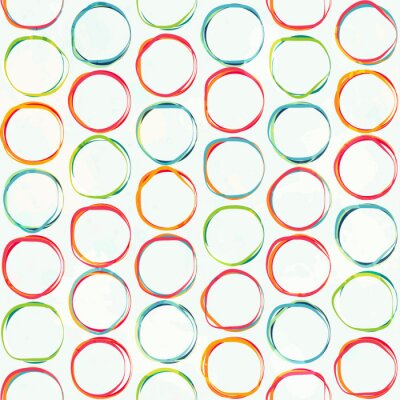Papier peint  Cercles bicolores