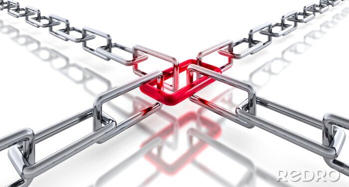 Papier peint  Chaîne en 3D