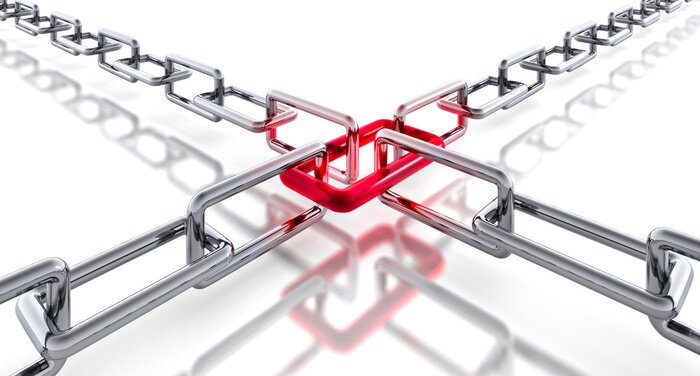 Papier peint  Chaîne en 3D