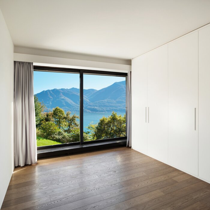 Papier peint  Chambre avec une grande fenêtre