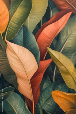 Papier peint  Charming Strelitzia Leaves Wallpaper for Nature Lovers