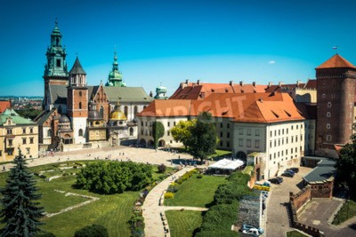 Papier peint  Château de Wawel vue aérienne