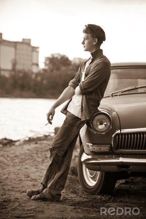 Papier peint  Chauffeur de taxi