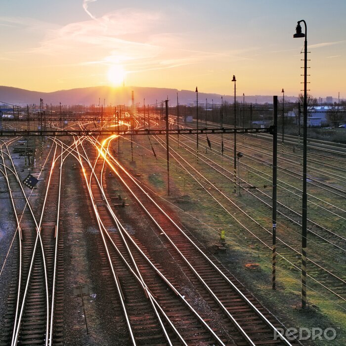 Papier peint  Chemin de fer