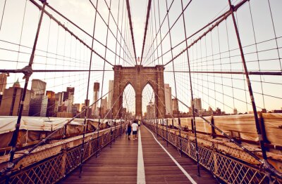 Papier peint  Chemin sur un pont à New York