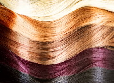 Cheveux palette de couleurs. Texture des cheveux