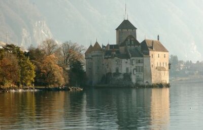 Papier peint  Chillon Castle, Montreux Switzerland