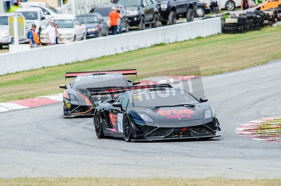 Papier peint  Choun BURI - 5 juillet Suthilak B avec Lamborghini Gallardo LP600 GT3 sur l'affichage à la Thaïlande Super Series 2014 Course 3 le 5 Juillet 2014 au Circuit International de Bira Pattaya, Chon Buri Th