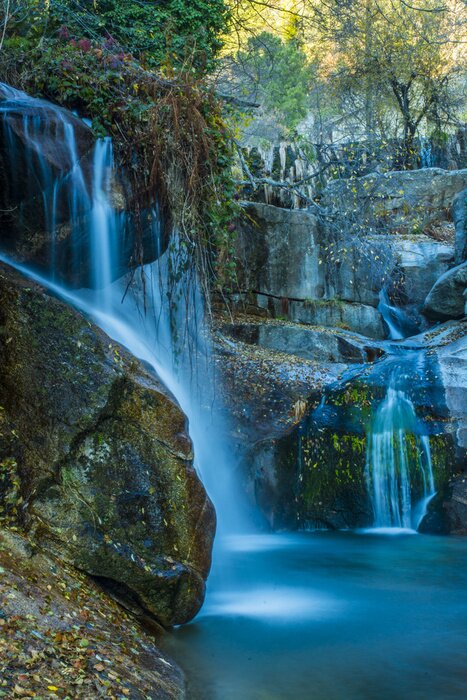 Papier peint  Chute d'eau bleue