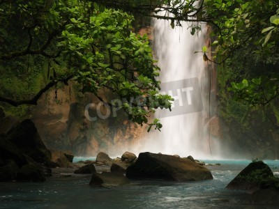 Papier peint  Chute d'eau dans la jungle des contes de fées