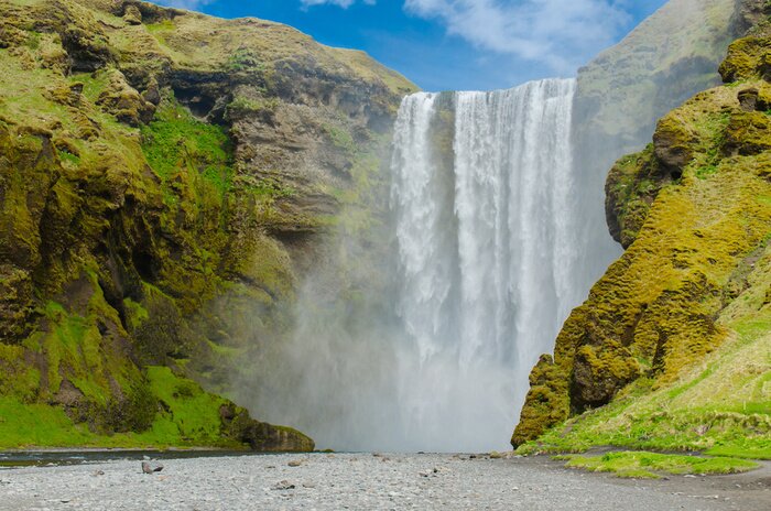 Papier peint  Chute d'eau en Islande 3D