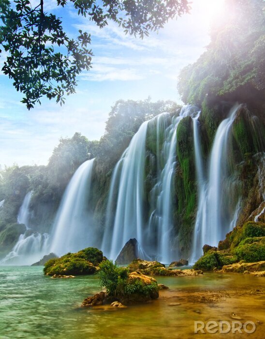 Papier peint  Chutes d'eau au Vietnam 3D