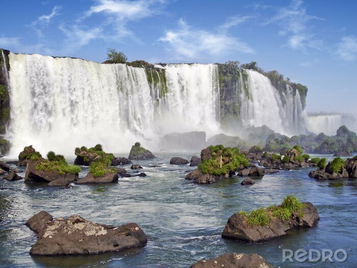 Papier peint  Chutes d'eau et îles dans l'eau