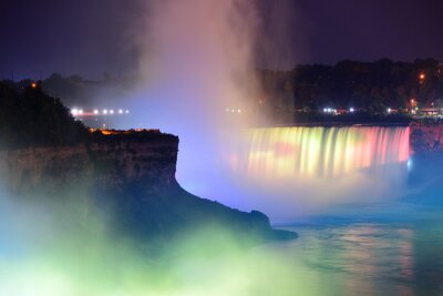 Chutes du Niagara colorées