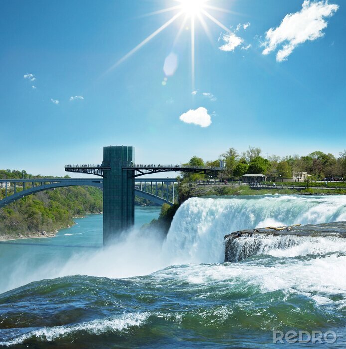 Papier peint  Chutes et ponts du Niagara