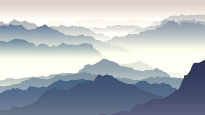 Papier peint  Ciel 3D avec montagnes