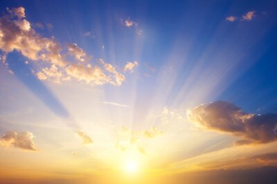 Papier peint  Ciel au coucher du soleil