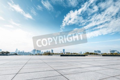 Papier peint  Ciel au-dessus d'un panorama urbain
