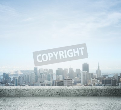 Papier peint  Ciel au-dessus d'une ville moderne