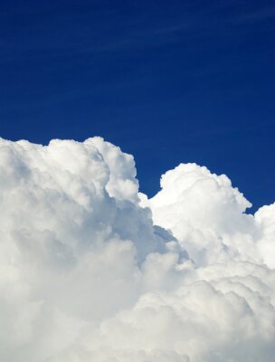 Papier peint  Ciel bleu avec d'épais nuages