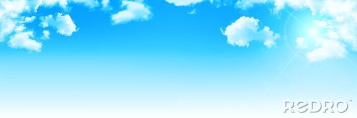 Papier peint  Ciel bleu en été