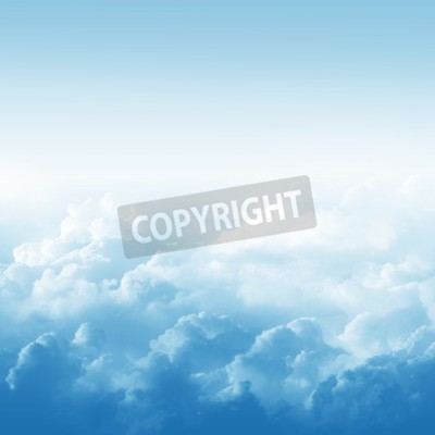 Papier peint  Ciel bleu et nuages