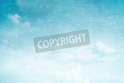 Papier peint  Ciel bleu pastel