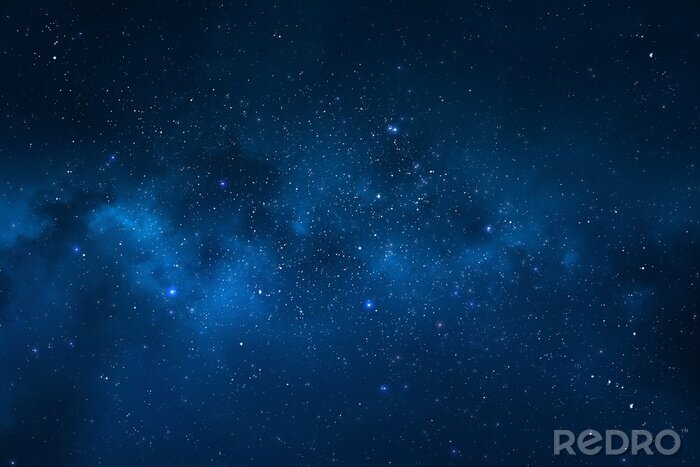 Papier peint  Ciel de nuit - Univers rempli d'étoiles, nébuleuses et galaxies