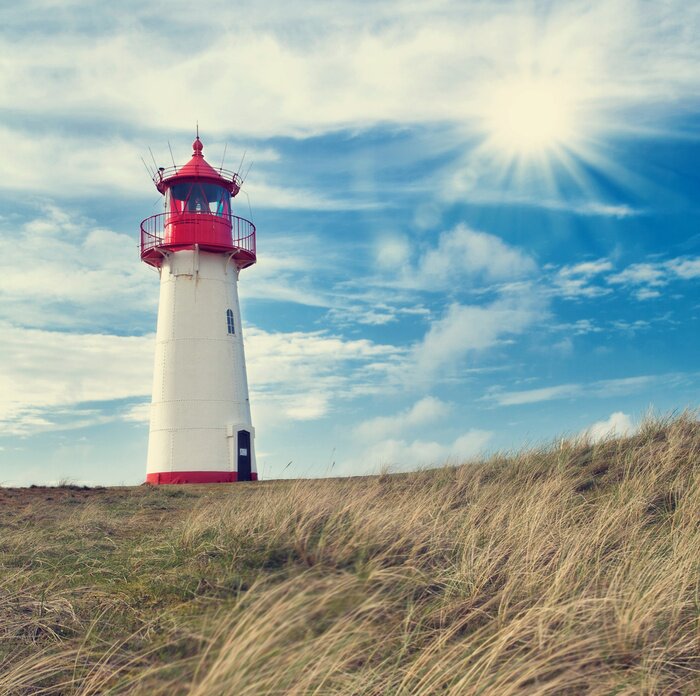 Papier peint  Ciel dégagé et phare