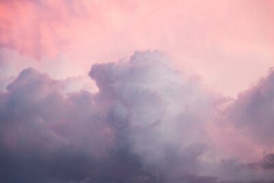 Papier peint  Ciel du soir avec des nuages