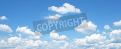 Papier peint  Ciel et nuages blancs