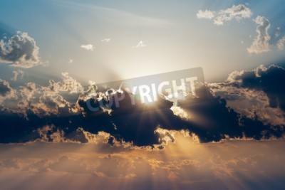 Papier peint  Ciel et ville moderne