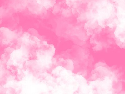 Papier peint  Ciel fuchsia avec des nuages
