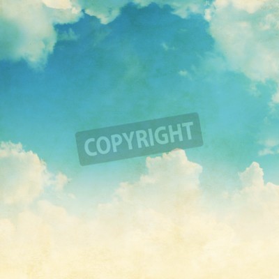 Papier peint  Ciel motif vieilli