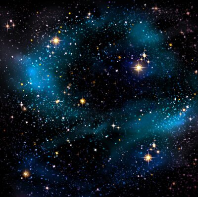 Papier peint  Ciel nocturne et étoiles