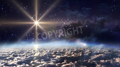 Papier peint  Ciel nocturne plein d'étoiles