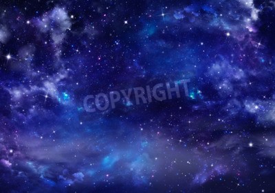 Papier peint  Ciel nocturne unique avec des étoiles