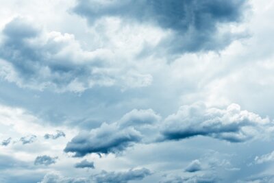 Papier peint  Ciel orageux avec des nuages gris