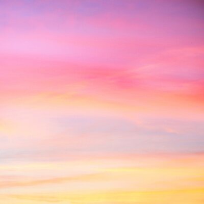 Papier peint  Ciel pastel au coucher du soleil
