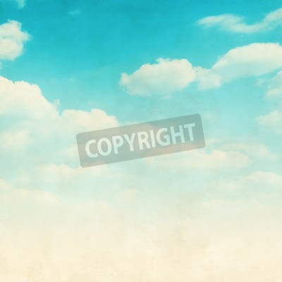 Papier peint  Ciel style rétro