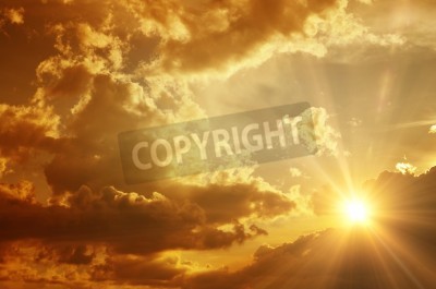 Papier peint  Ciel ton sépia