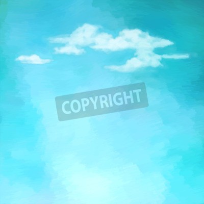 Papier peint  Ciel version peinture à l'aquarelle