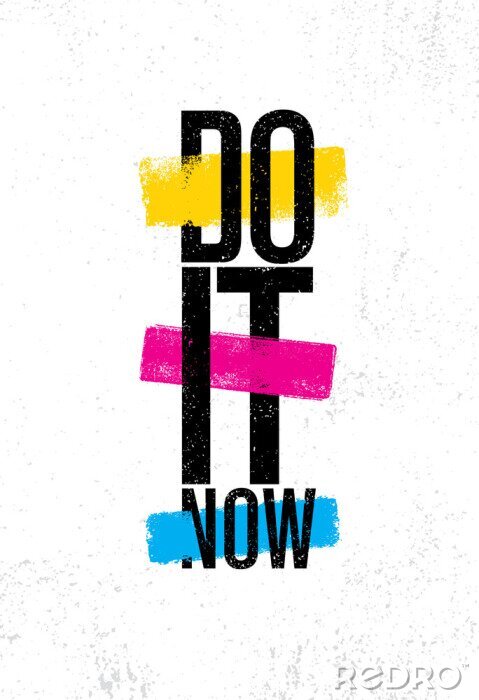 Papier peint  Citation typographique fais-le