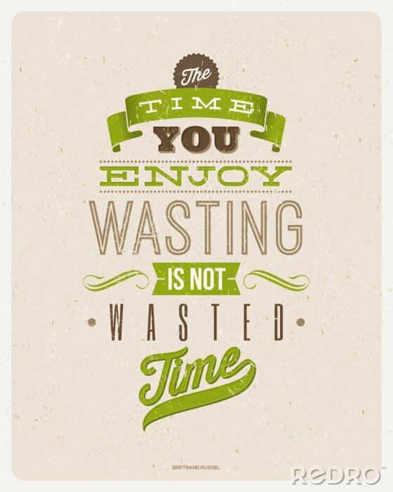 Papier peint  Citations de Bertrand Russell. Conception de vecteur typographique.