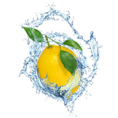 Papier peint  Citron dans l'eau