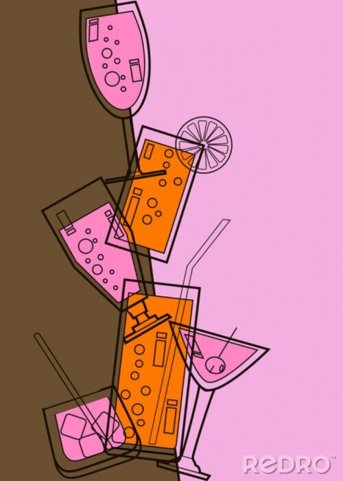 Papier peint  Cocktail Party