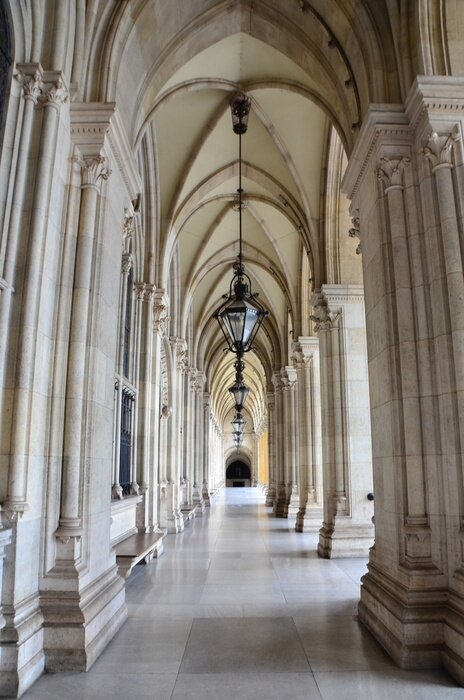 Papier peint  Colonnes à l'Hôtel de Ville à Vienne
